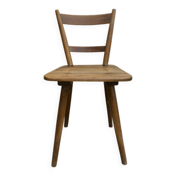 Chaise en bois massif Adolf Schneck de 1947