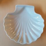 Limoges 8 scallops in white porcelain
