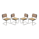 Ensemble de 4 chaises Cesca par Marcel Breuer