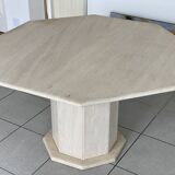 Table en travertin vintage