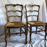 Chaises paillées