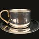 Set of 4 cups and their saucer "Inoxry" Italy