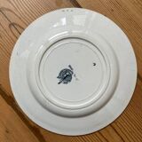 Set of 3 old flat plates Terre de Fer