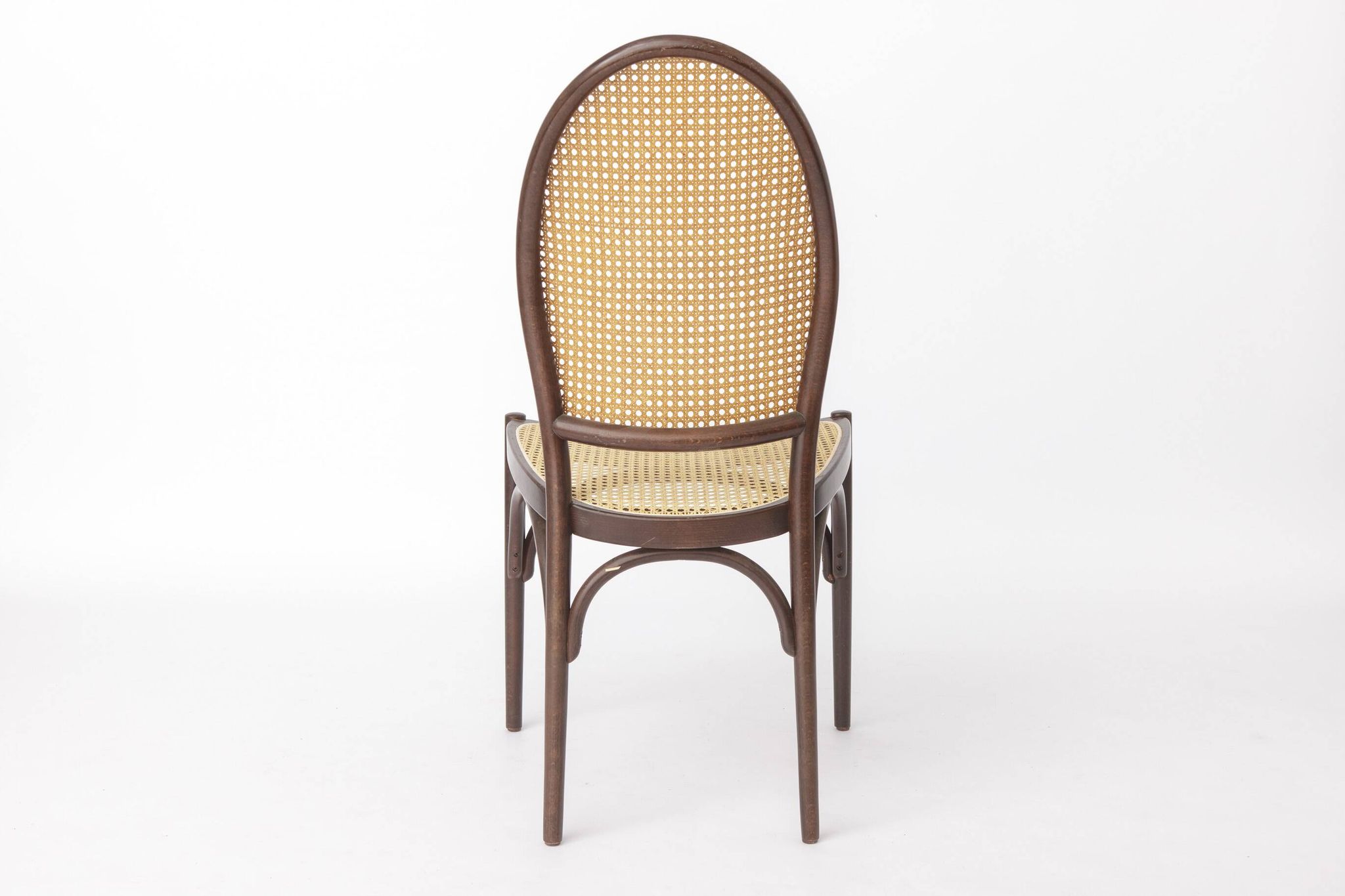 Pair of Vintage Thonet Bentwood Dining Chairs, Viennese Cane, 1960s–1970s