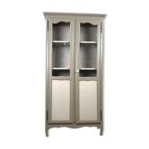 Parisian showcase dresser revamped country style wallpaper paint