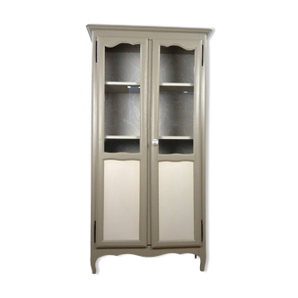 dresser Parisian window restyled painting wallpaper country style