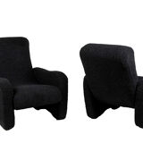 Pair of lounge armchairs, 1970s