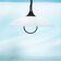 1980s Memphis glass suspension, vintage pull switch lamp.