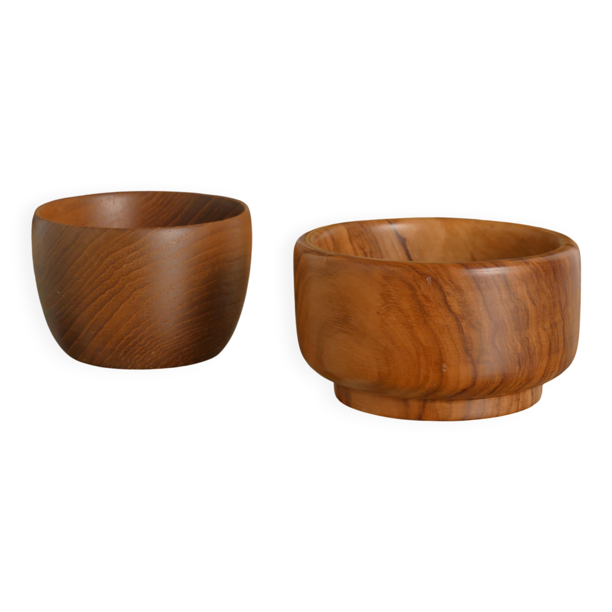 Mid-Century Modern Wood Bowls, Sweden, Set of 3