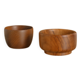 Mid-Century Modern Wood Bowls, Sweden, Set of 3
