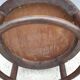 Bistro chair pyroengraved motif 1900 Art Nouveau