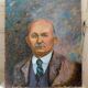 Anonymous portrait of a pensioner oil on canvas