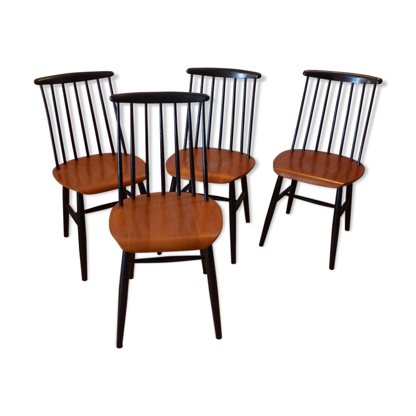 Lot of 4 chairs Fanett design Ilmari Tapiovaara