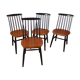 Lot de 4 chaises Fanett design Ilmari Tapiovaara