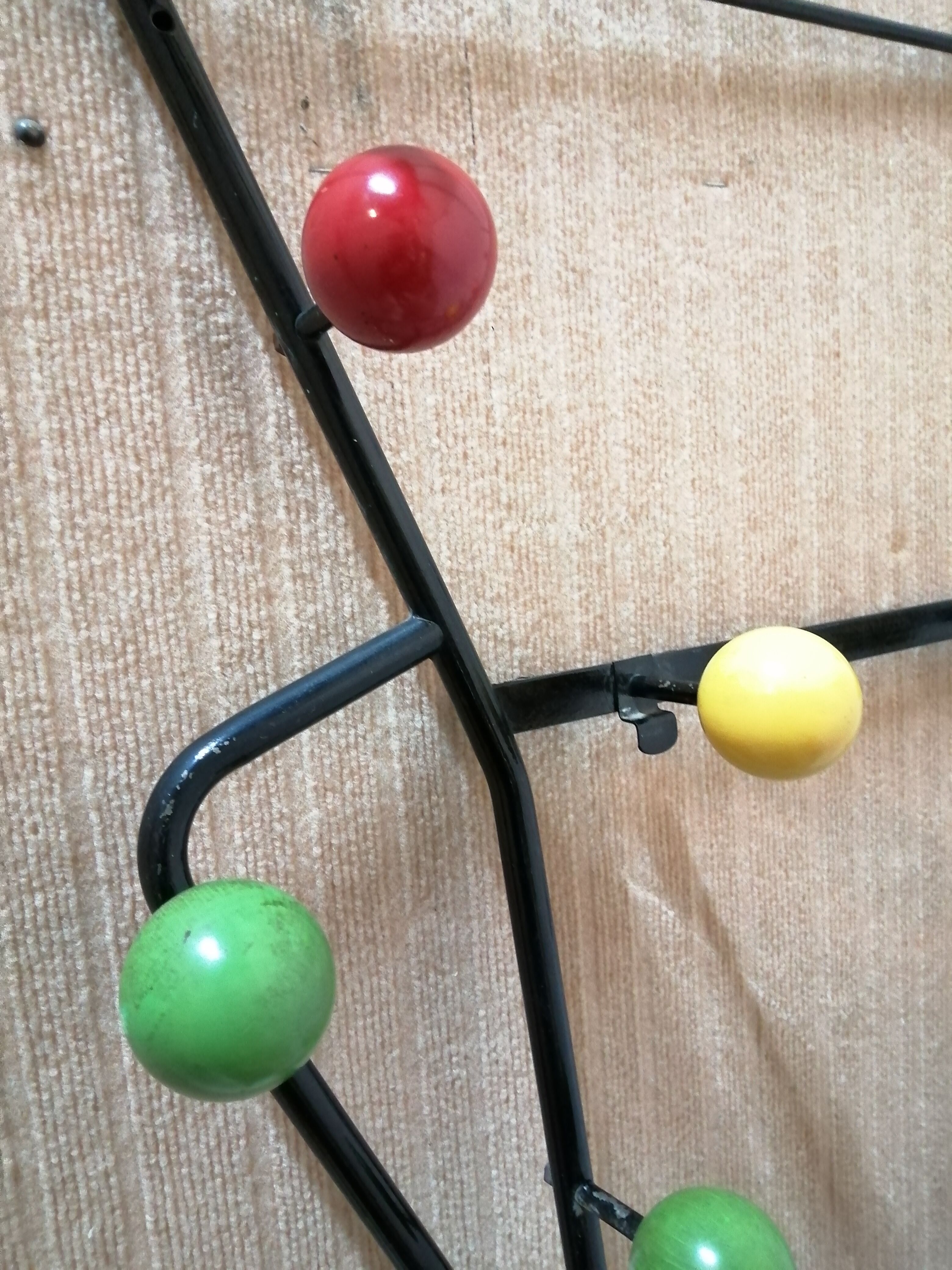 Cloakroom or wall coat rack - 50s/60s