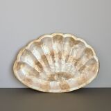 Vintage mother-of-pearl and gold trinket dish – decorative bowl