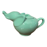Green vintage elephant teapot