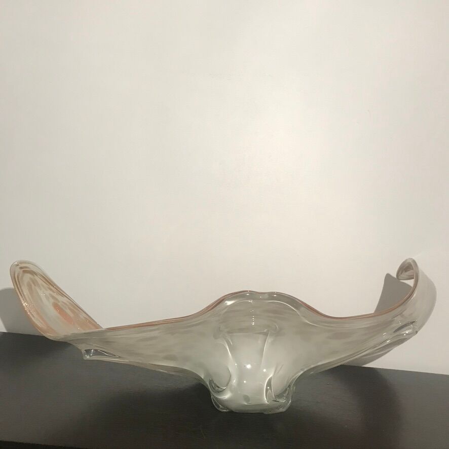 Glass cup by Fratelli and Toso in Murano