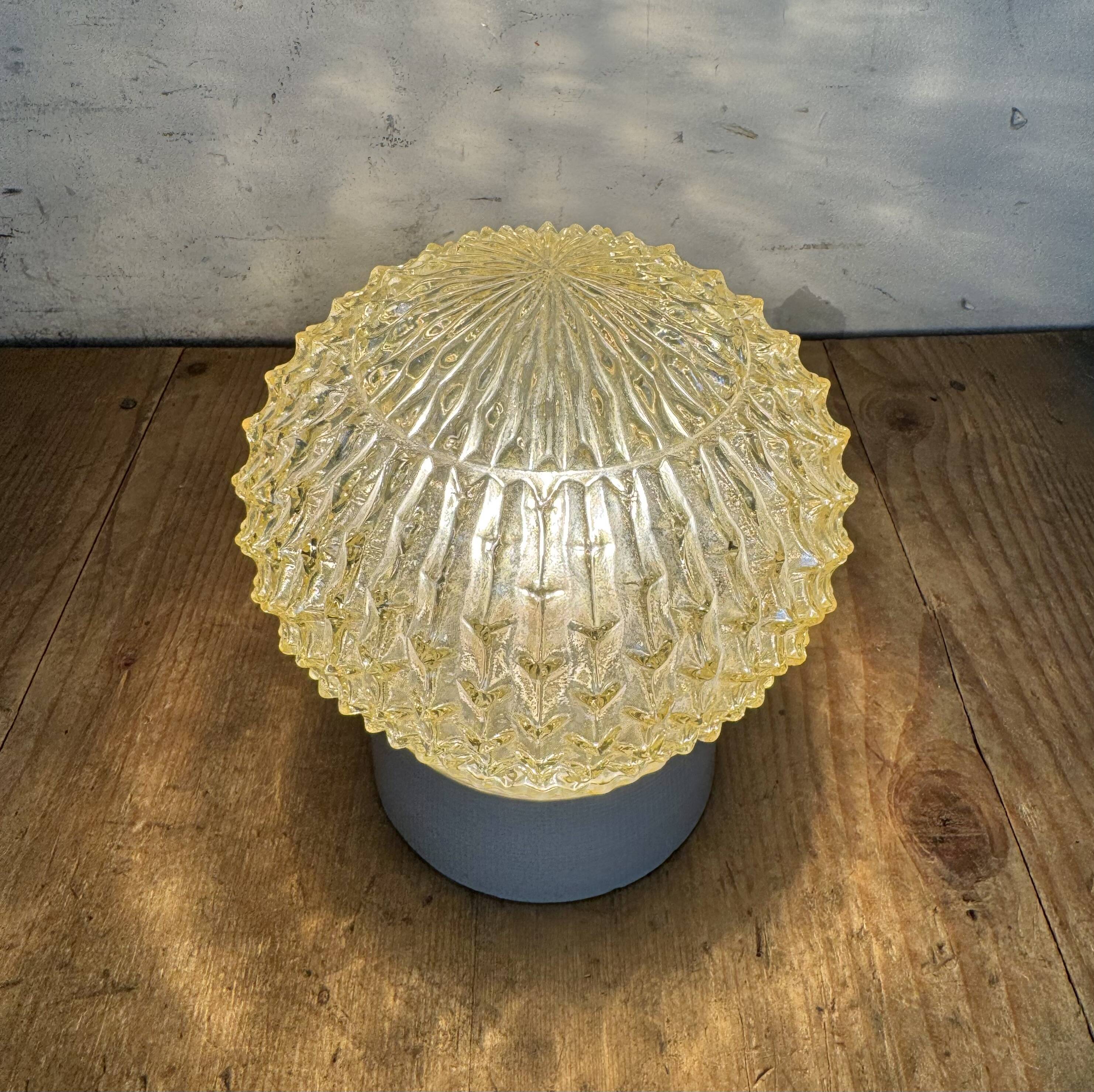 Vintage White Porcelain Ceiling Light, 1970s