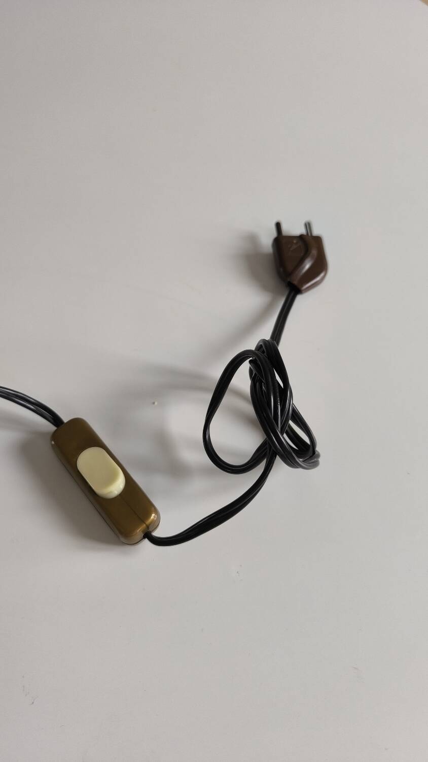 1950s turned wood table lamp