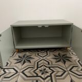 Antique low furniture restyled on wheels