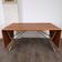 Rare teak and brass dining table, model AT 304 by Hans Wegner for Andreas Tuck, Denmark, 1950.