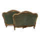 Bench daybed in lacquered and gilded wood 20th century
