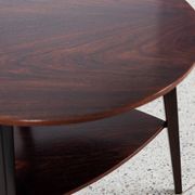 Midcentury Danish round side table in rosewood -Holger Georg Jensen - Kubus