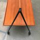 Mid-century folding teak serving trolley