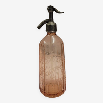 Old Siphon Selzt water bottle with marking