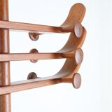 Rare large “No. 20” teak coat rack by Søren Nissen & Ebbe Gehl for Aksel Kjersgaard / 1960s / 1970s / Mid Century Danish Modern Design