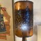 Vintage Accolay copper ceramic lamp