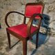 Pair of French Art Deco armchairs in beech, 1930s