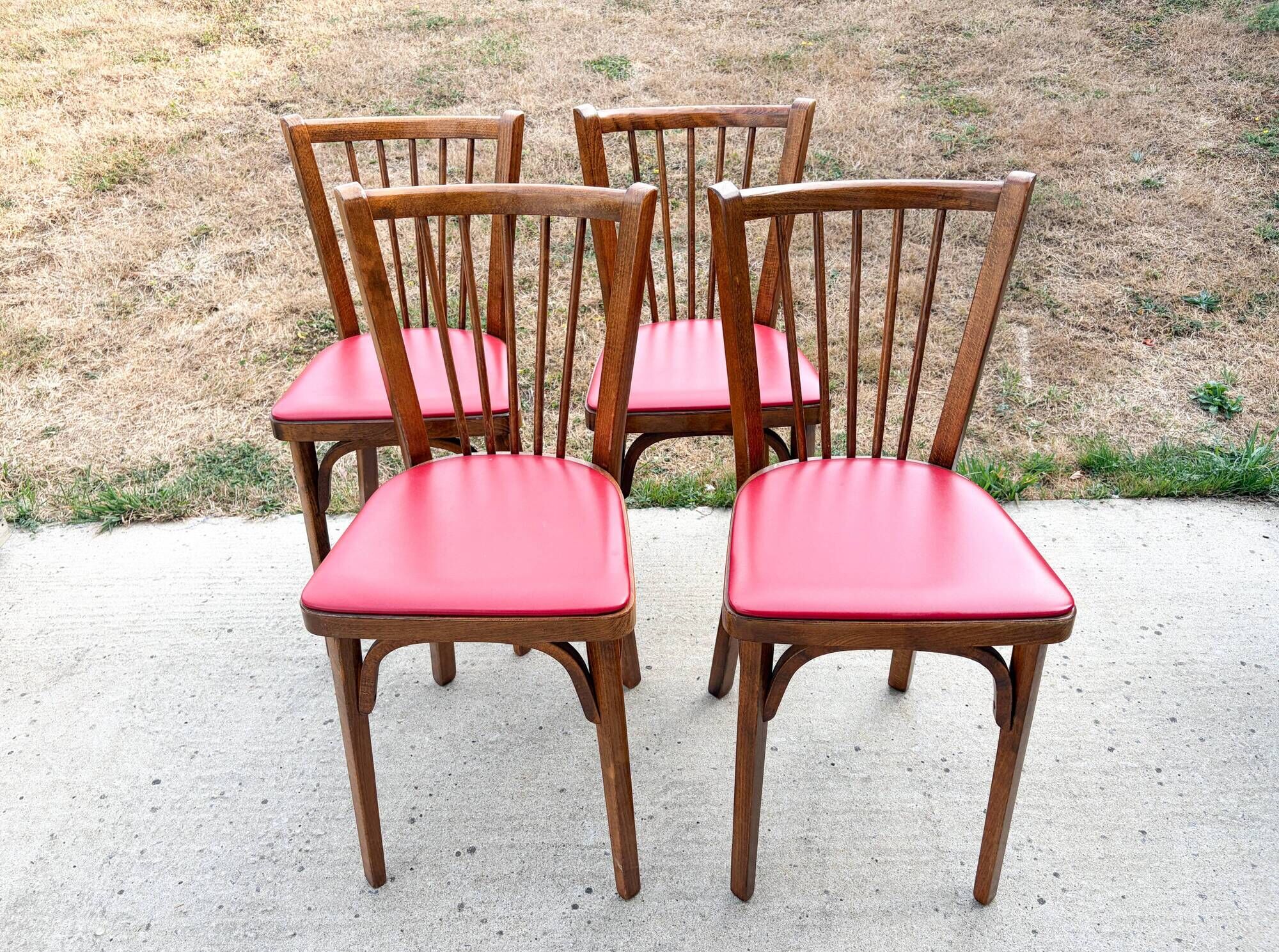 Set of 4 Baumann bistro chairs