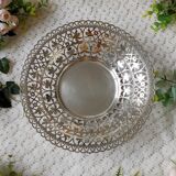 Openwork silver metal cut