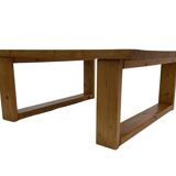 Vintage coffee table pinewood minimalist 1960s