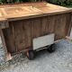 Old low sideboard in solid cherry wood from the 1900s.