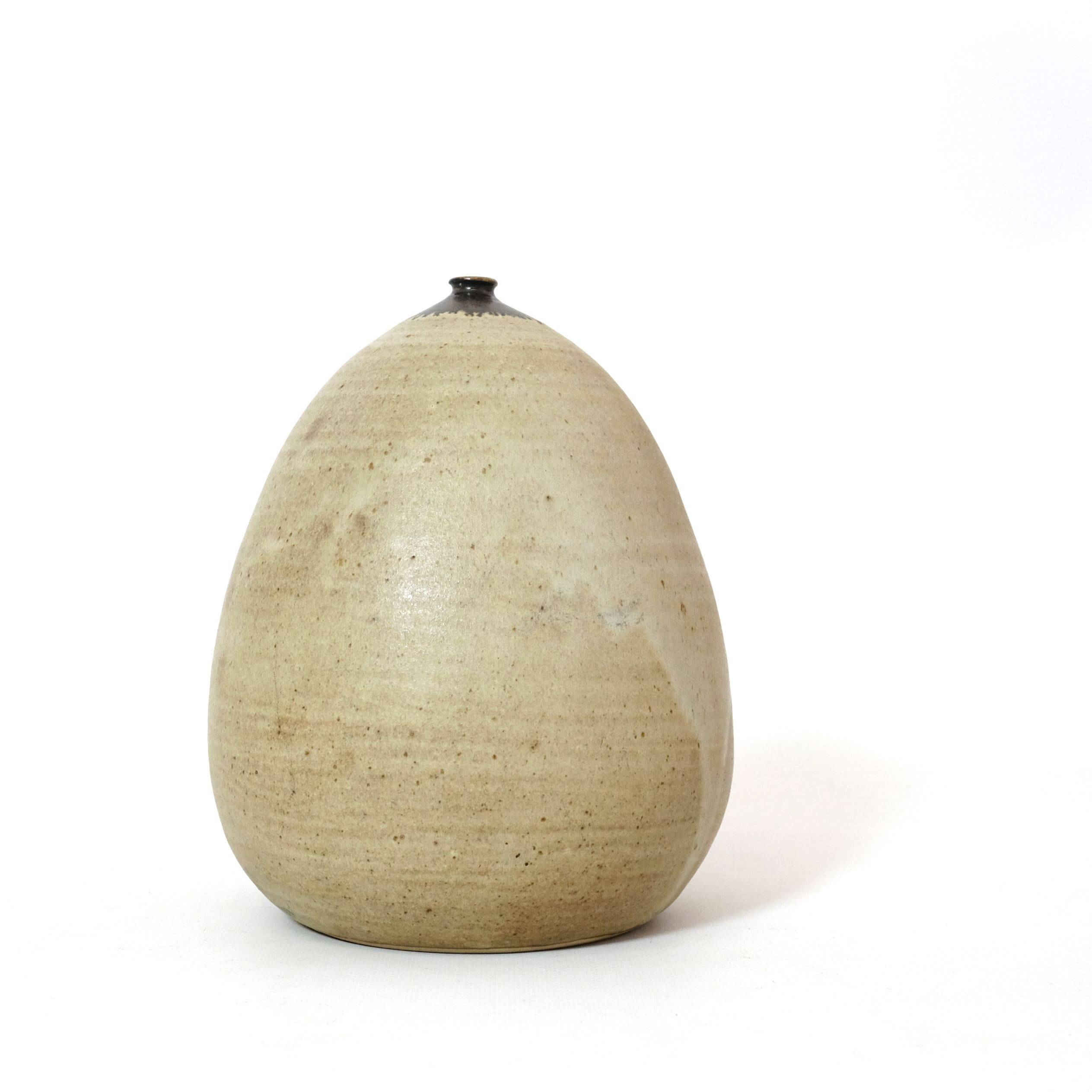 Glazed stoneware vase from the 60s-70s.