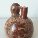 Peruvian stirrup vase with terracotta spout