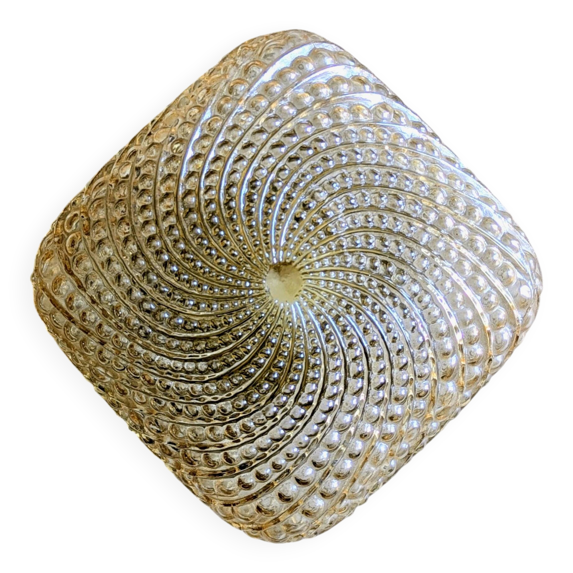 Plafonnier ambré vintage (L-0186)