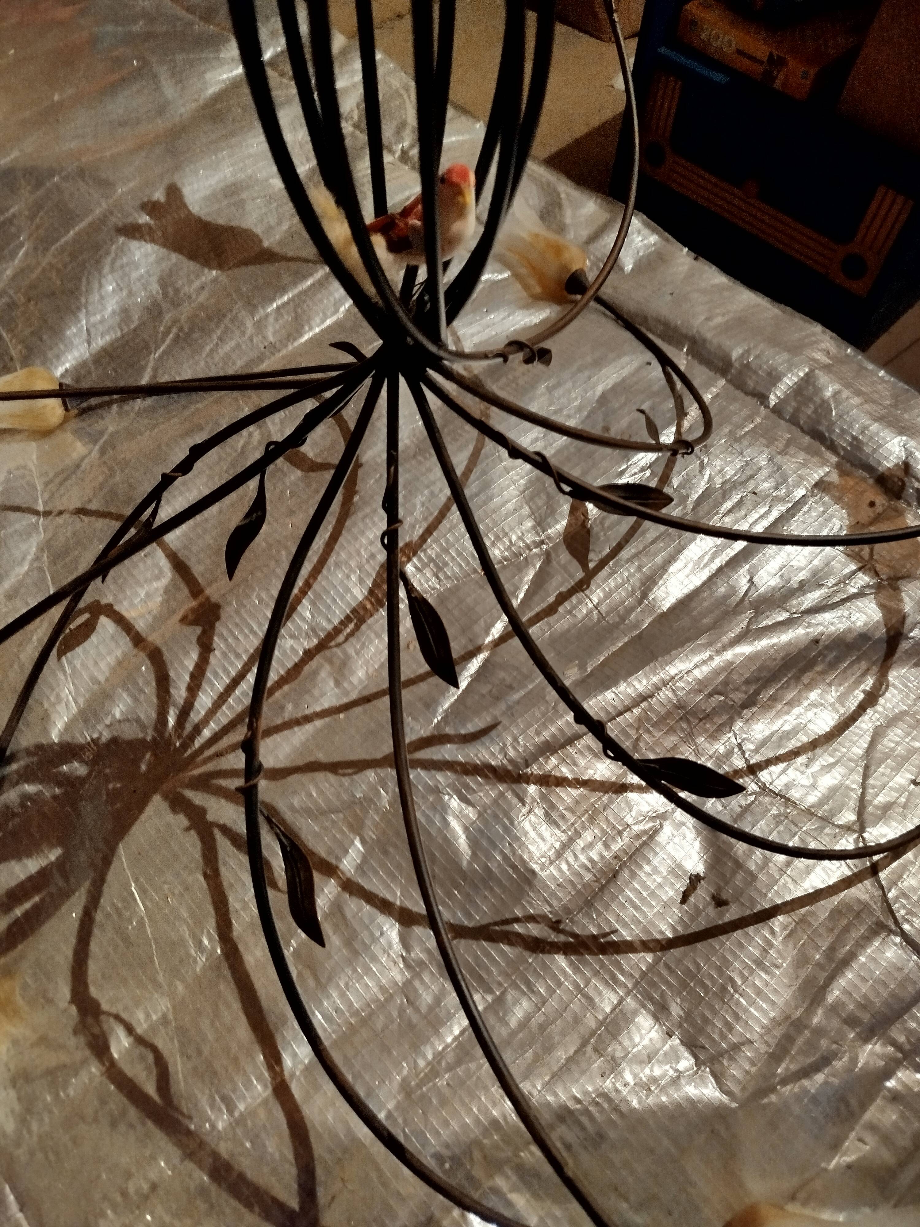 Wrought iron chandelier