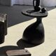 Sexy Neck - Solid wood side table (monoxyle) in organic shape colour