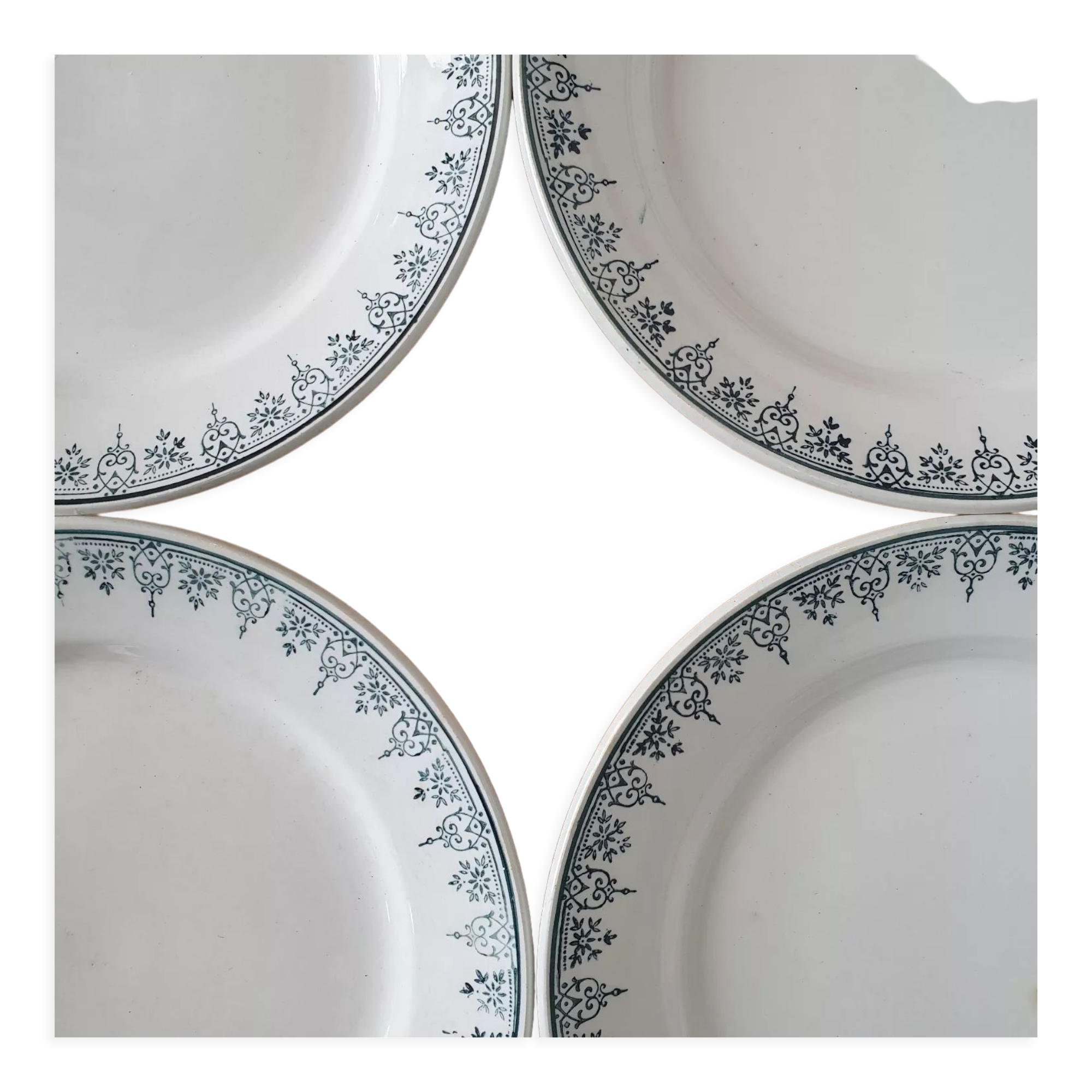 Set of 3 plates Terre de Fer