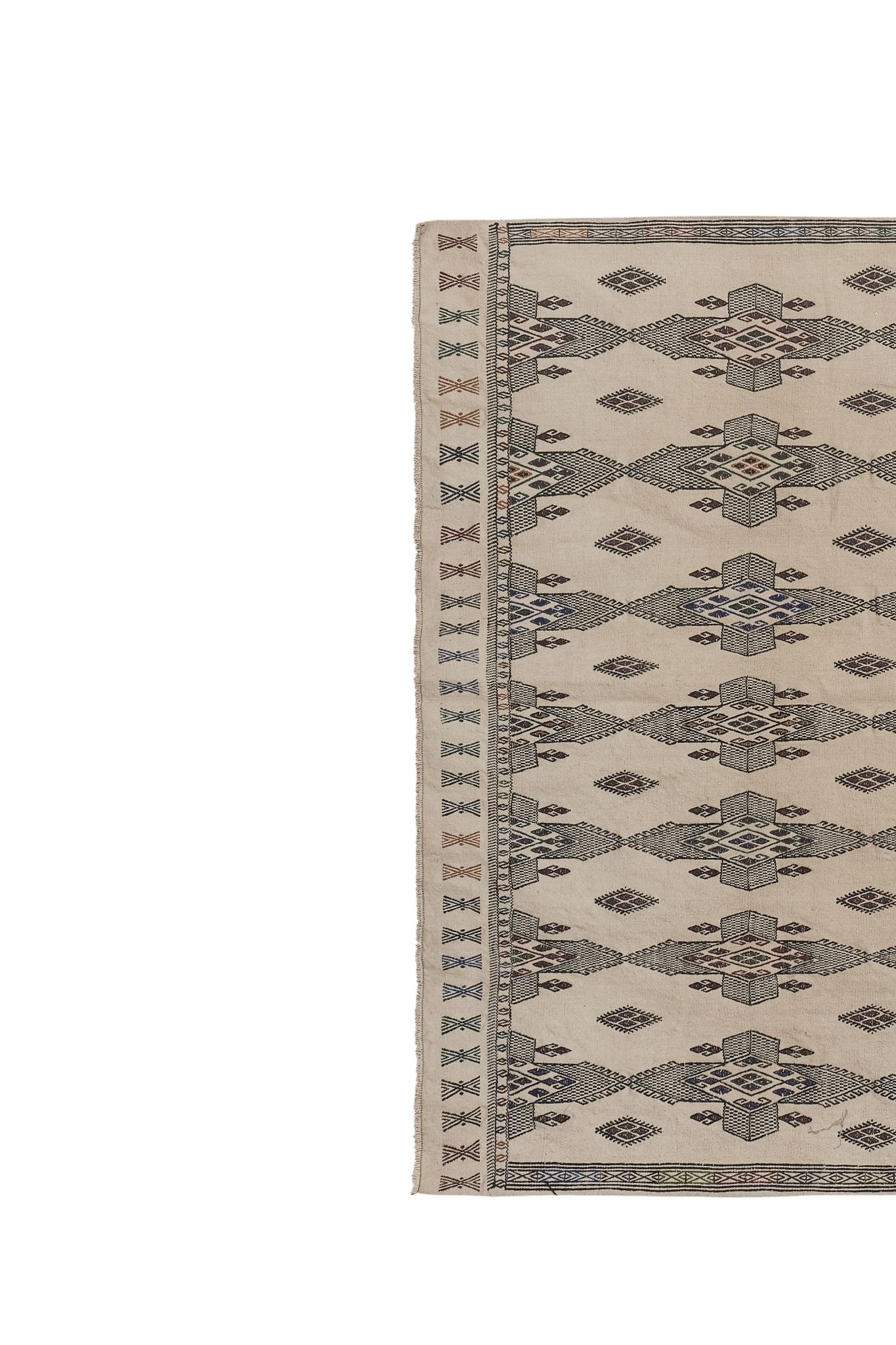 Tapis floral kilim 180x282 cm