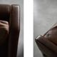 Vintage Mid-Century Danish Modern Lounge Leather Chair & Ottoman Model 2207