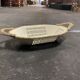 Serrated porcelain dish