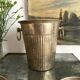 Patinated silver metal champagne bucket