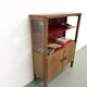 1950s Brazilian modernist library in exotic wood and lacquer.