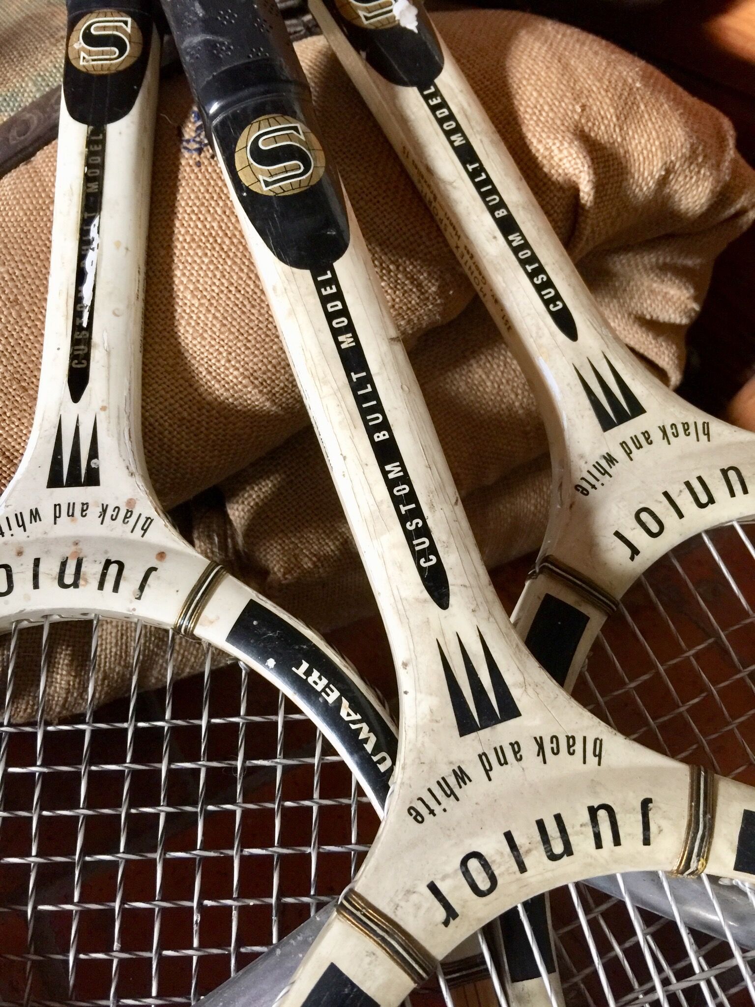Lot de 3 raquettes de tennis vintage