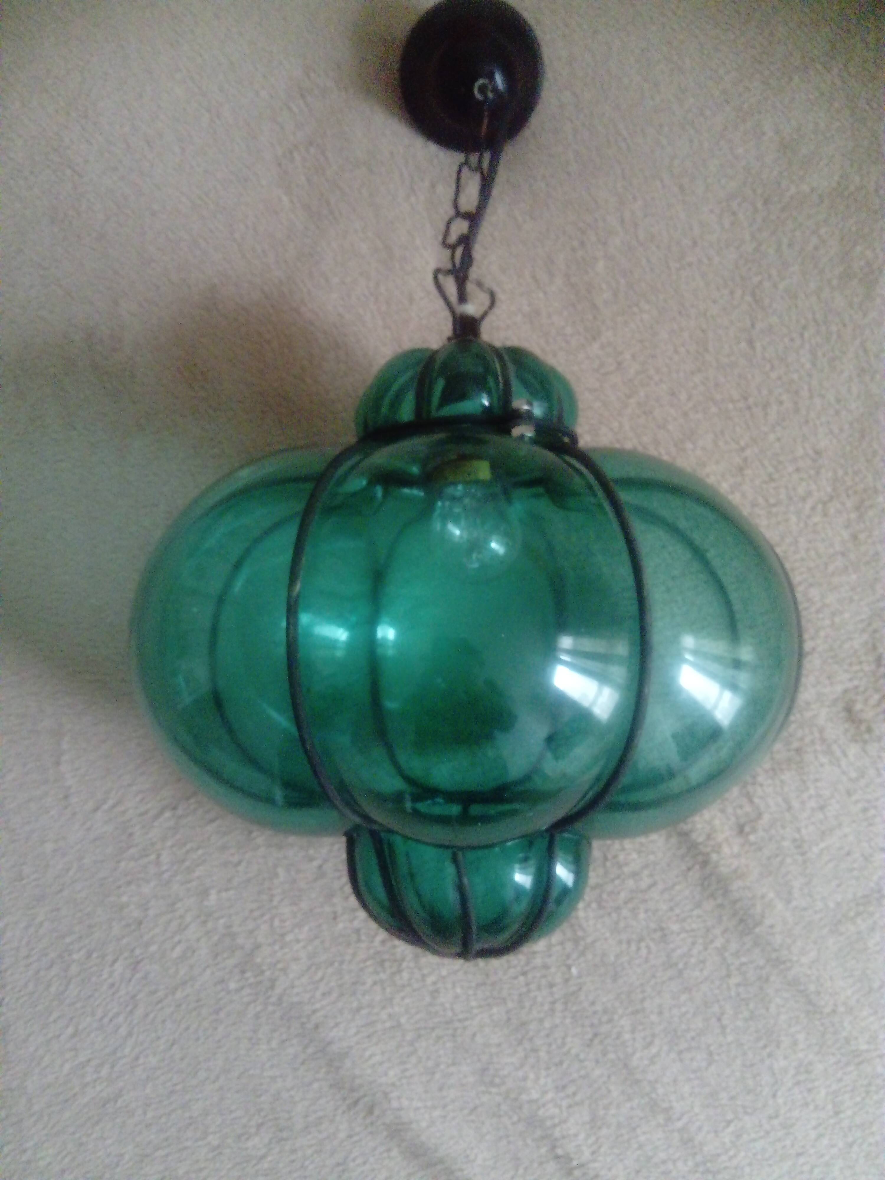 Venetian style glass lantern/pendant light